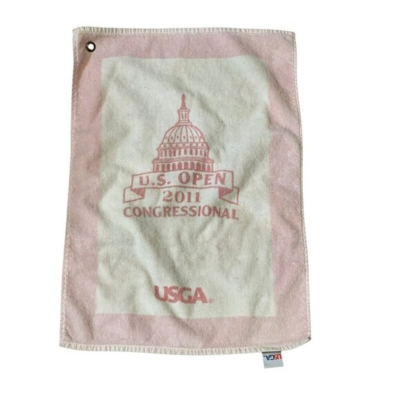 US OPEN Congressional Golf Towel  2011 Pink USGA - Picture 4 of 8